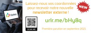 Les inscriptions pour recevoir notre newsletter externe sont lancées!